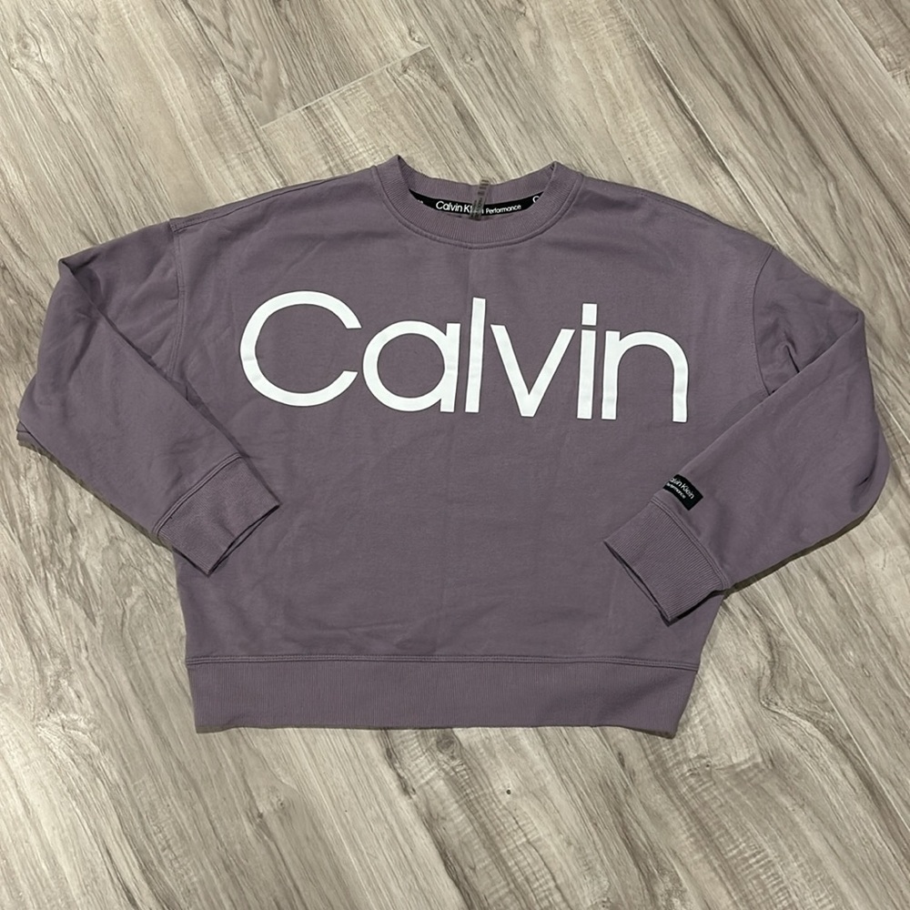 Calvin performance oversized crop sweater size S